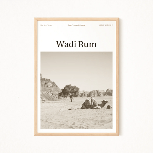 Wadi Rum Essence Poster - The Globe Gallery