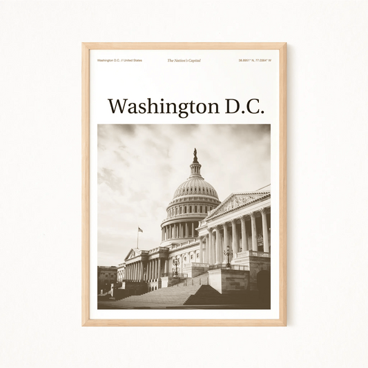Washington D.C. Essence Poster - The Globe Gallery