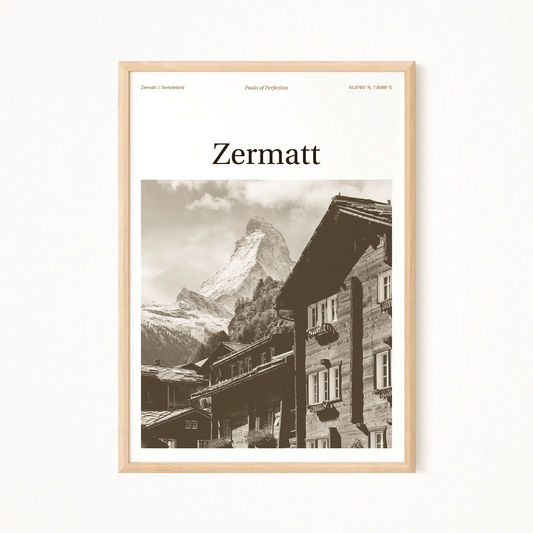 Zermatt Essence Poster - The Globe Gallery