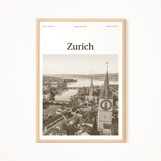 Zurich Essence Poster - The Globe Gallery