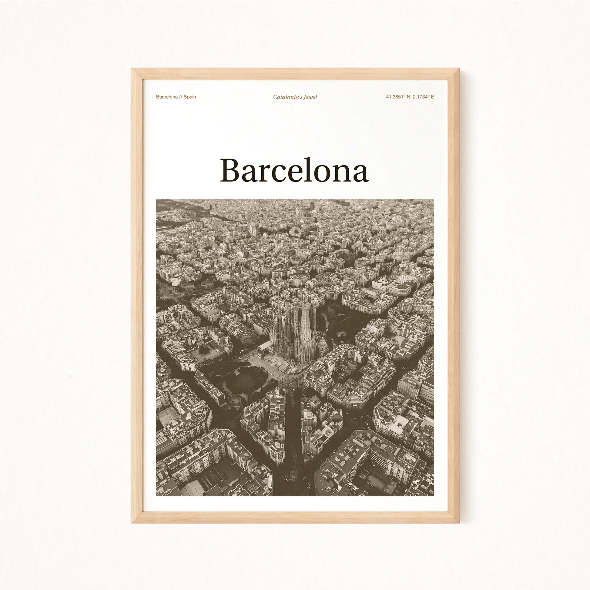 Barcelona Essence Poster - The Globe Gallery