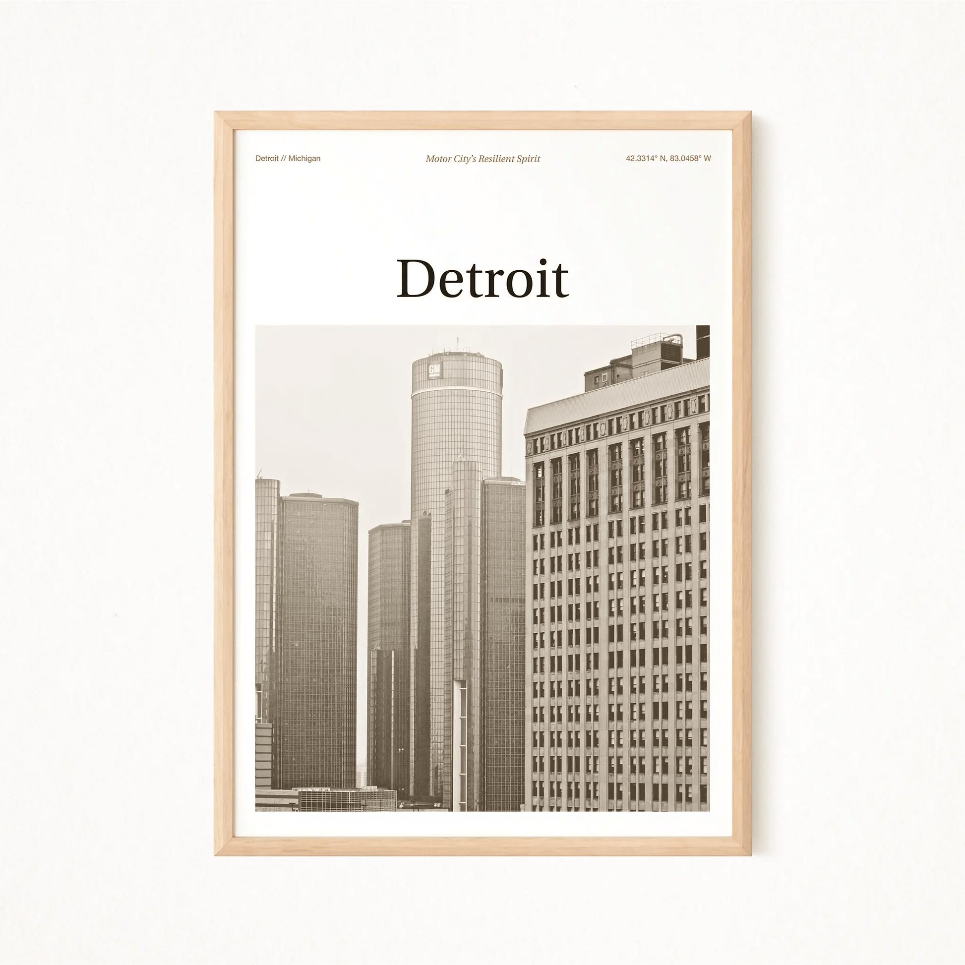 Detroit Essence Poster - The Globe Gallery