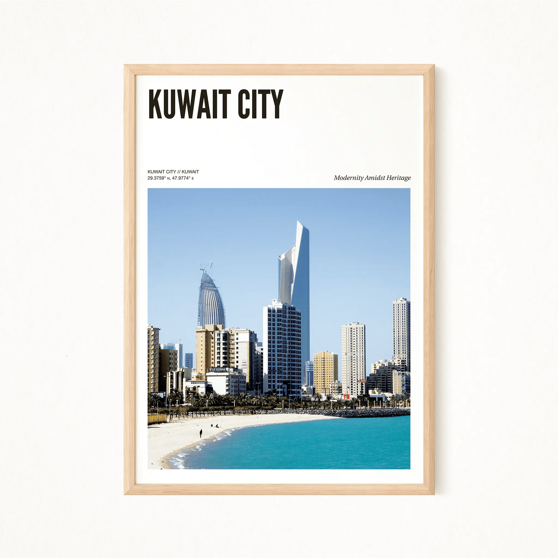 Kuwait City Odyssey Poster - The Globe Gallery
