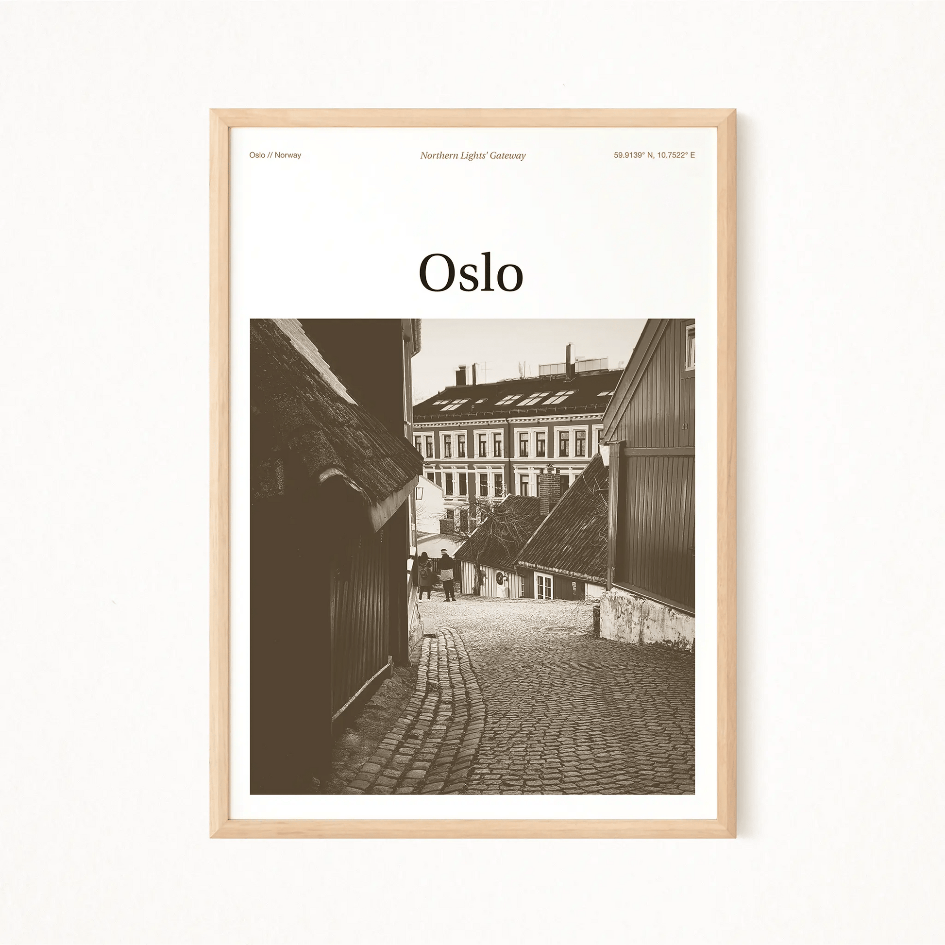 Oslo Essence Poster - The Globe Gallery